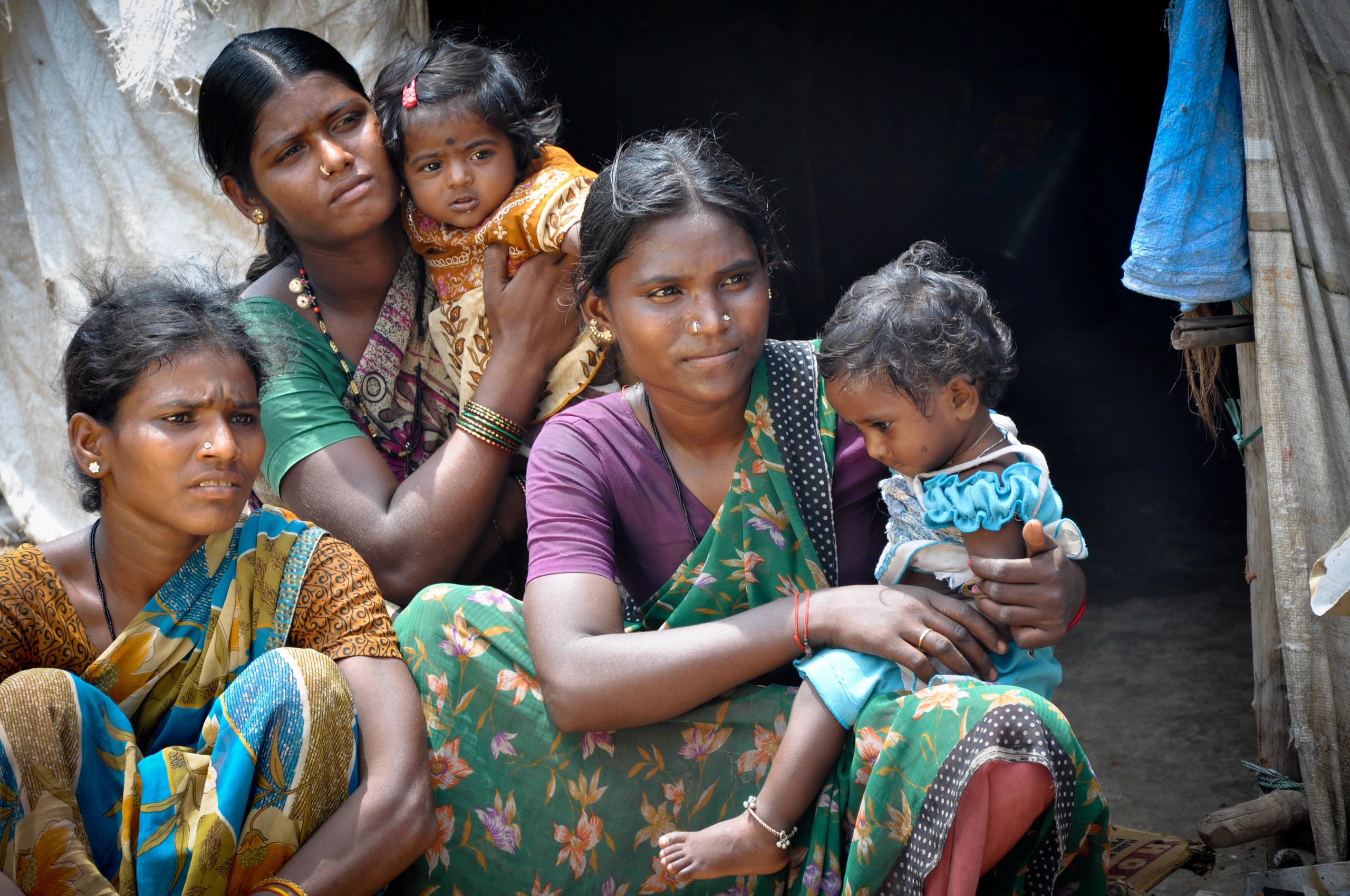 Community development: people in a rural Indian village